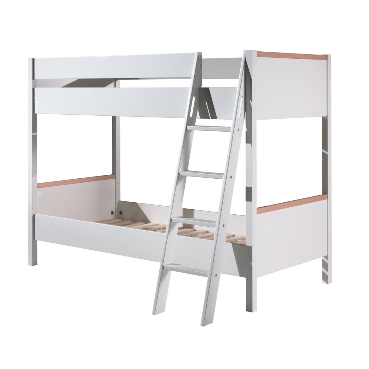 VIPACK - Lit Superposé 90 X 200 Cm LONDON - Blanc