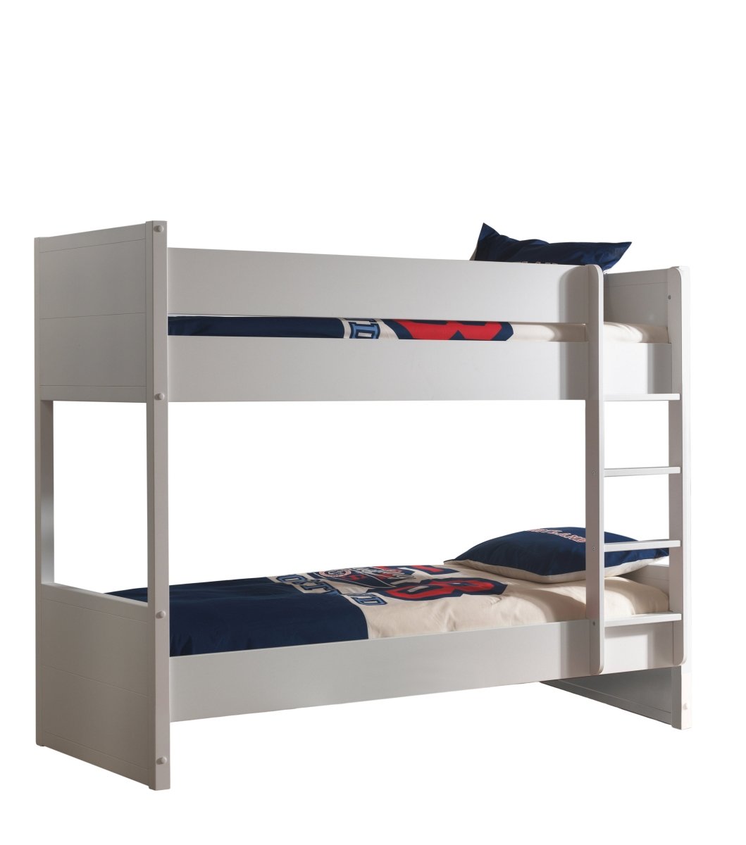 VIPACK - Lit Superposé LARA 90 X 200 Cm Blanc