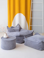 WIGIWAMA - Pouf Bleu Myrtille